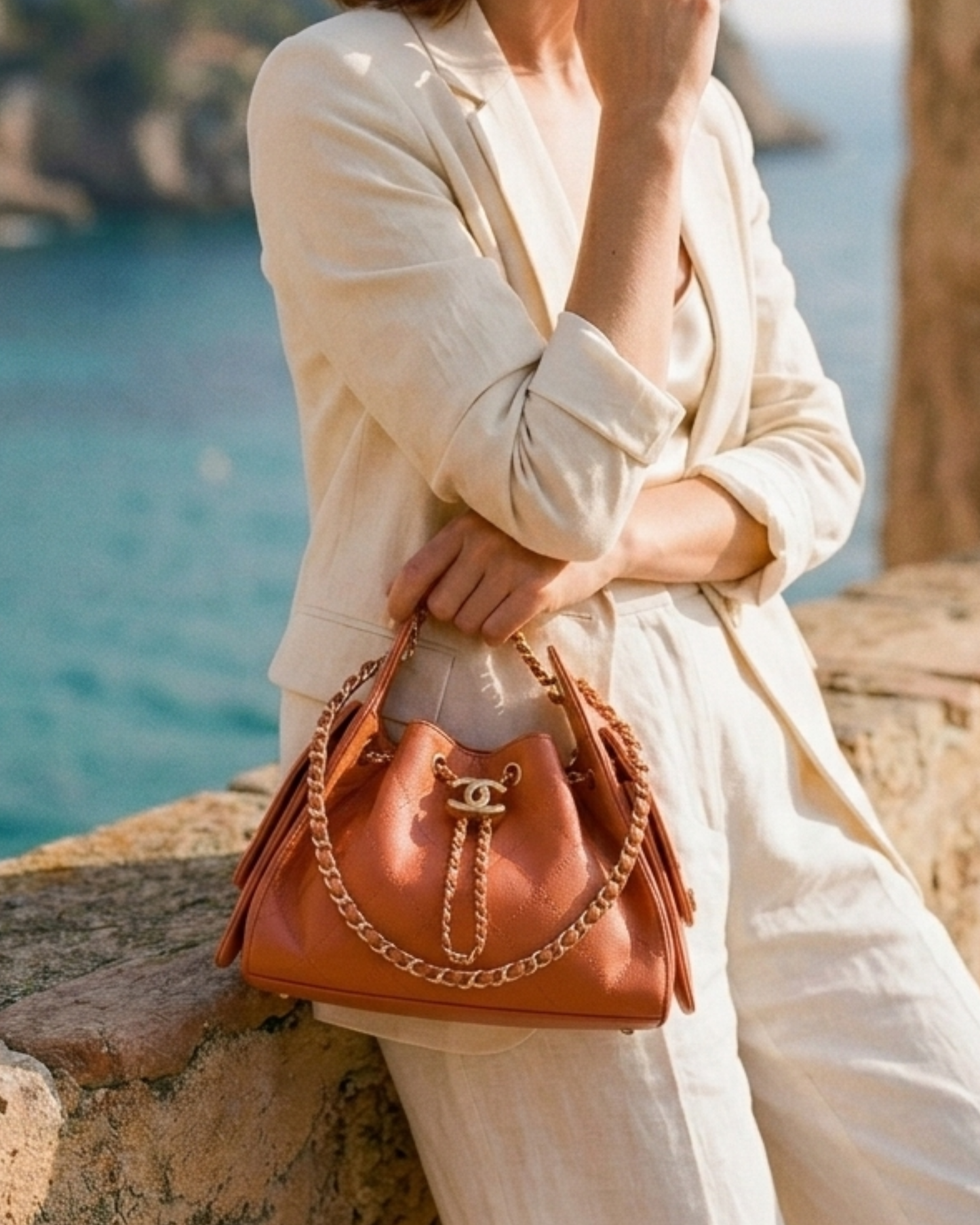 Quilted Bucket Bag