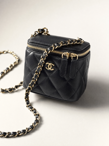 Quilted Mini Vanity Bag