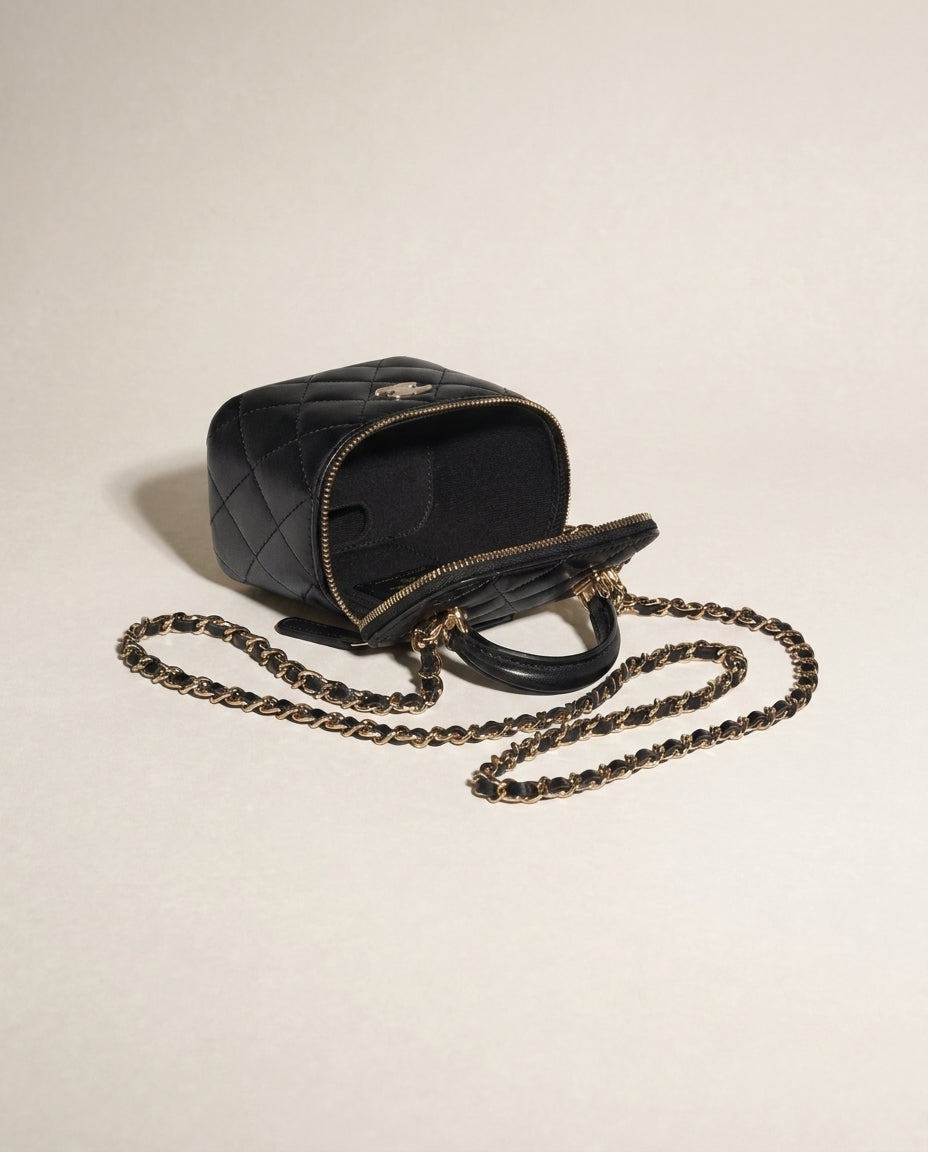 Quilted Mini Vanity Bag