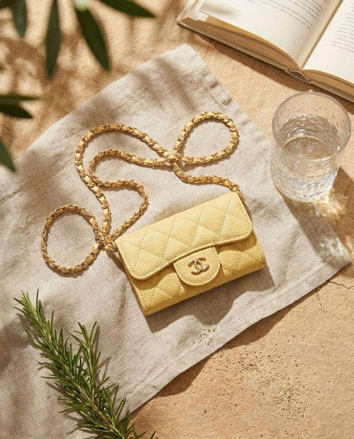 Quilted Card Holder Bag